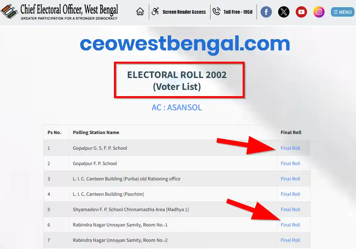 Burdwan Voter SIR List 2002