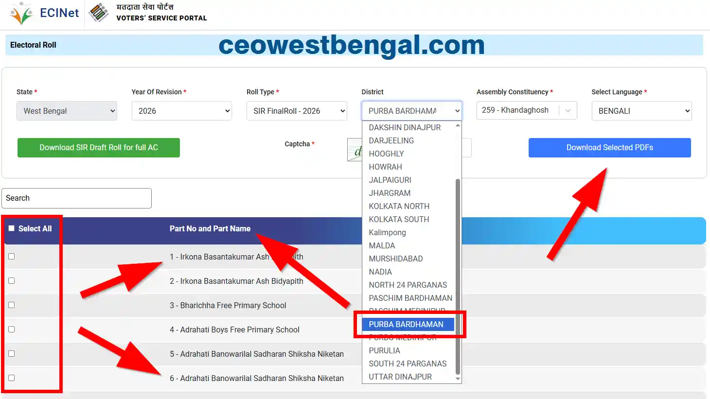 Final Voter List Purba Bardhaman 2026