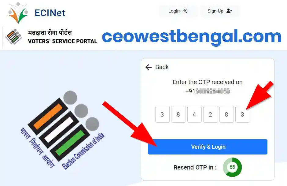 National Voter service portal Login 2025